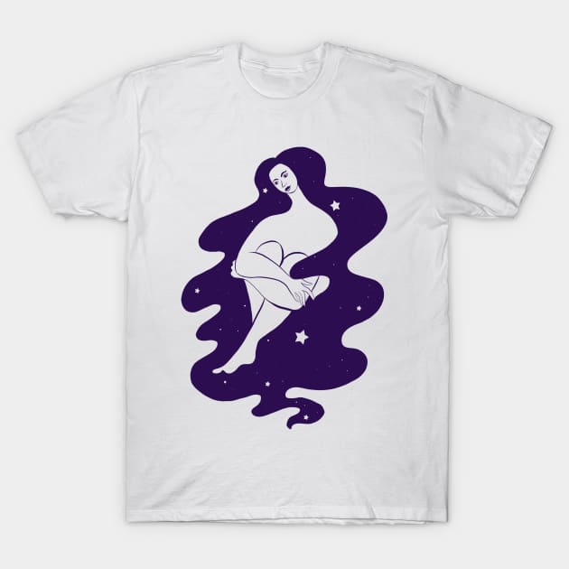 Cosmic Girl T-Shirt by ECMazur